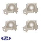 Small 2 Leg Nickel Corners - 29mm x 29mm - Pack of 4